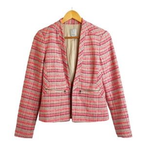 HALOGEN Spring Pink Tweed Blazer XS